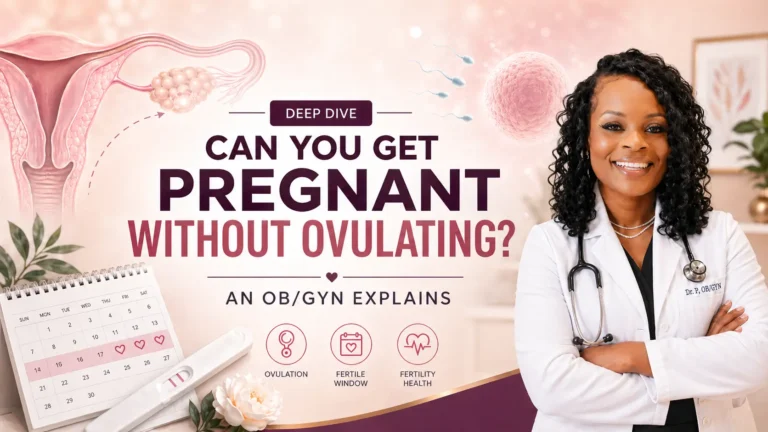 Doctor P explaining how ovulation, the fertile window, and hormone shifts determine pregnancy likelihood without ovulation